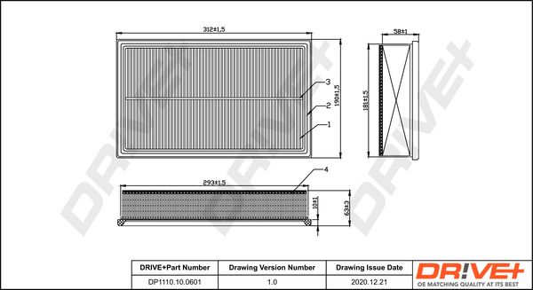 Air Filter Dr!ve+ DP1110.10.0601