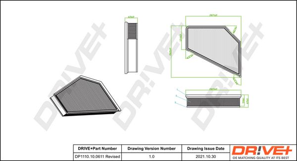 Oro filtras Dr!ve+ DP1110.10.0611