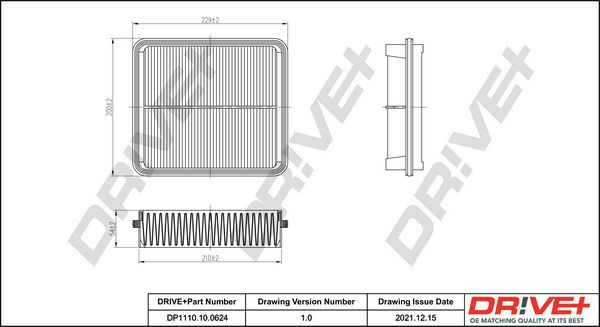 Oro filtras Dr!ve+ DP1110.10.0624