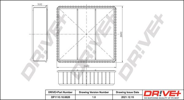 Air Filter Dr!ve+ DP1110.10.0628