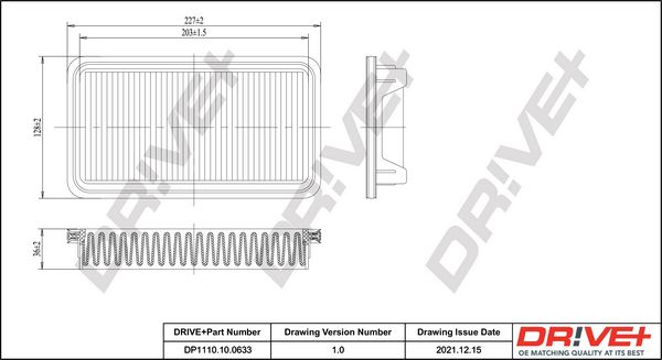 Oro filtras Dr!ve+ DP1110.10.0633