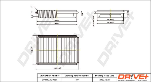 Oro filtras Dr!ve+ DP1110.10.0637