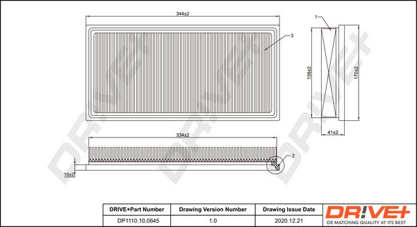 Air Filter Dr!ve+ DP1110.10.0645