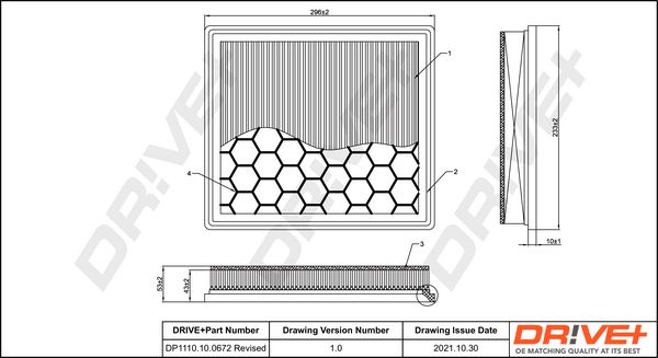 Air Filter Dr!ve+ DP1110.10.0672