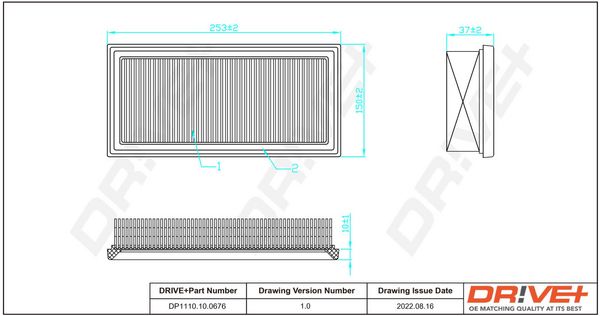 Air Filter Dr!ve+ DP1110.10.0676