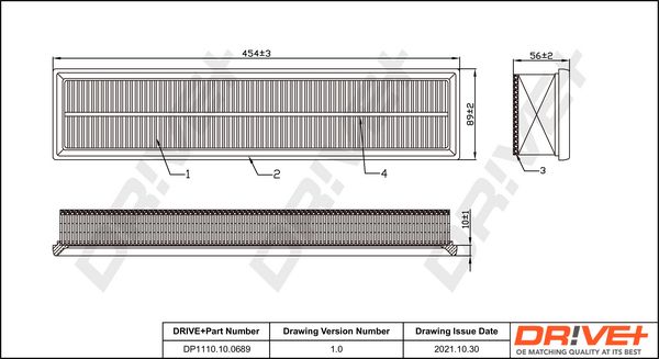 Oro filtras Dr!ve+ DP1110.10.0689