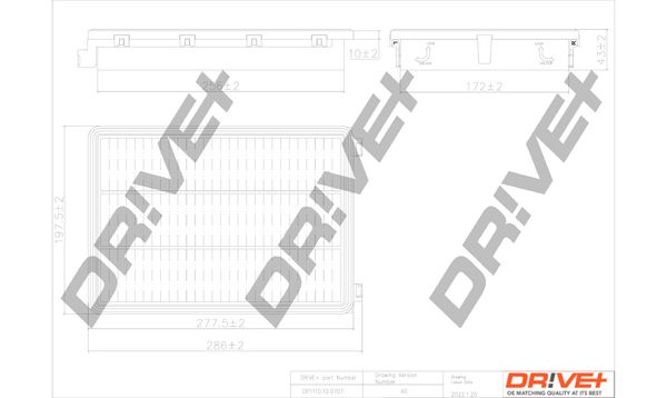 Повітряний фільтр Dr!ve+ DP1110.10.0707