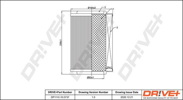 Air Filter Dr!ve+ DP1110.10.0737