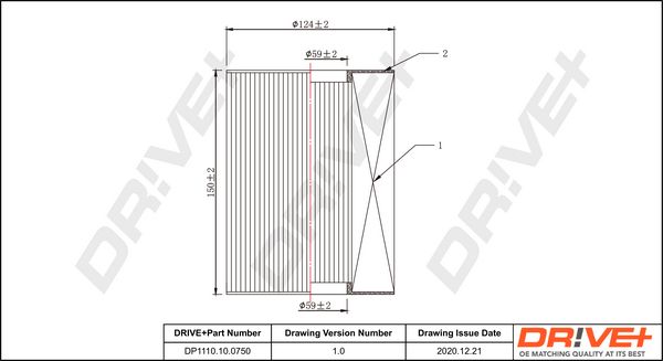 Air Filter Dr!ve+ DP1110.10.0750