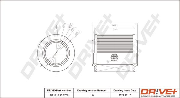 Air Filter Dr!ve+ DP1110.10.0759