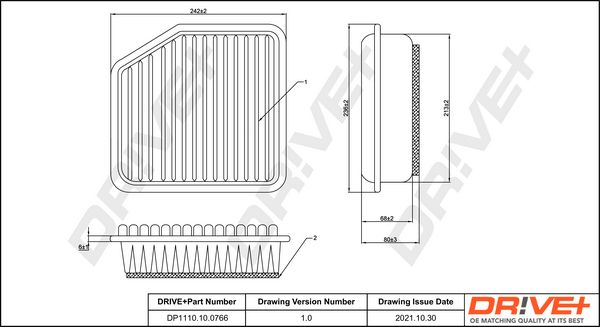 Air Filter Dr!ve+ DP1110.10.0766