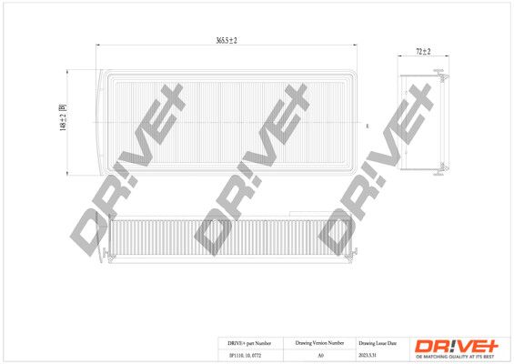 Filtar zraka Dr!ve+ DP1110.10.0772