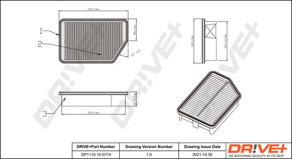 Air Filter Dr!ve+ DP1110.10.0774