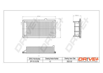 Повітряний фільтр Dr!ve+ DP1110.10.0798