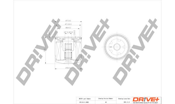 Alyvos filtras Dr!ve+ DP1110.11.0003