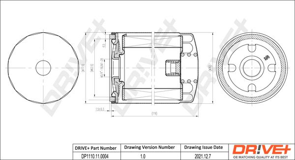 Oil Filter Dr!ve+ DP1110.11.0004