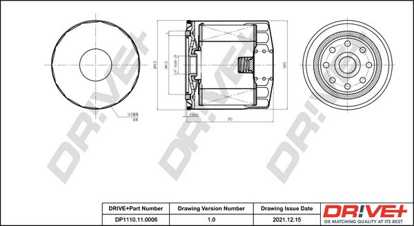 Oil Filter Dr!ve+ DP1110.11.0006