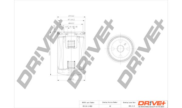 Oil Filter Dr!ve+ DP1110.11.0022