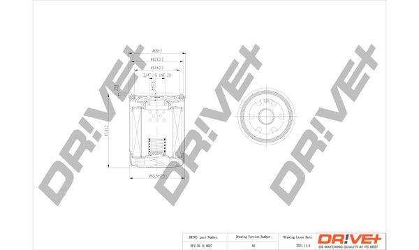 Alyvos filtras Dr!ve+ DP1110.11.0027