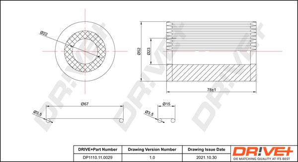 Oil Filter Dr!ve+ DP1110.11.0029