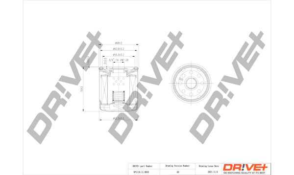 Oil Filter Dr!ve+ DP1110.11.0032