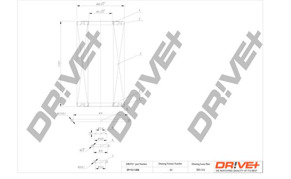 Oil Filter Dr!ve+ DP1110.11.0036