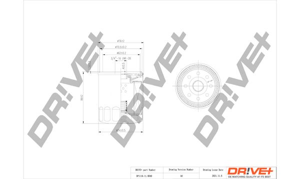 Alyvos filtras Dr!ve+ DP1110.11.0040