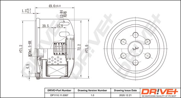 Oil Filter Dr!ve+ DP1110.11.0067