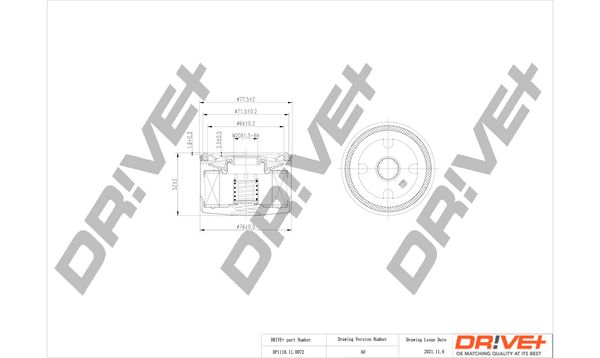 Alyvos filtras Dr!ve+ DP1110.11.0072