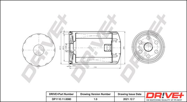 Oil Filter Dr!ve+ DP1110.11.0080