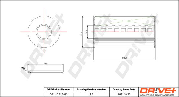 Oil Filter Dr!ve+ DP1110.11.0092