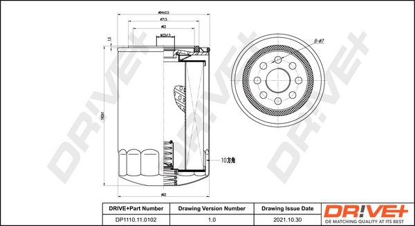 Oil Filter Dr!ve+ DP1110.11.0102