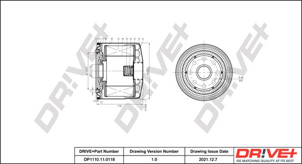 Oil Filter Dr!ve+ DP1110.11.0118