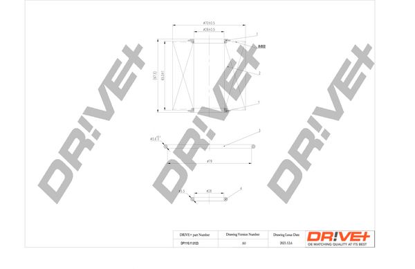 Oil Filter Dr!ve+ DP1110.11.0123