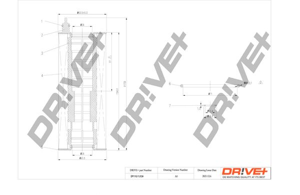 Oil Filter Dr!ve+ DP1110.11.0124