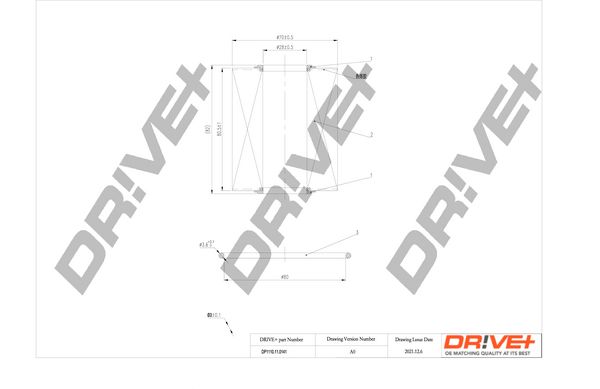 Oil Filter Dr!ve+ DP1110.11.0141
