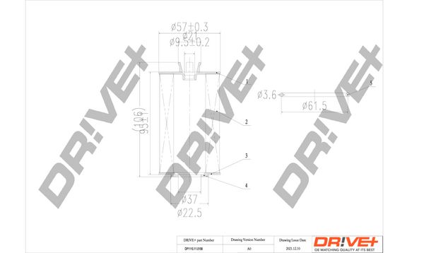 Oil Filter Dr!ve+ DP1110.11.0158