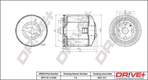 Oil Filter Dr!ve+ DP1110.11.0163