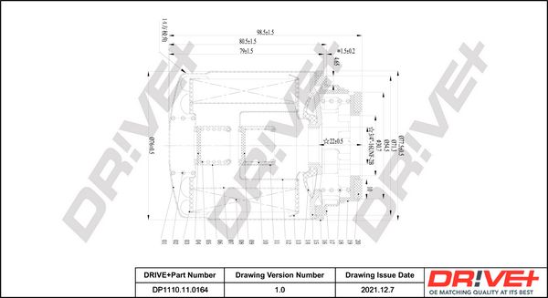 Oil Filter Dr!ve+ DP1110.11.0164