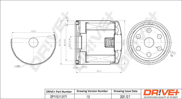 Oil Filter Dr!ve+ DP1110.11.0171