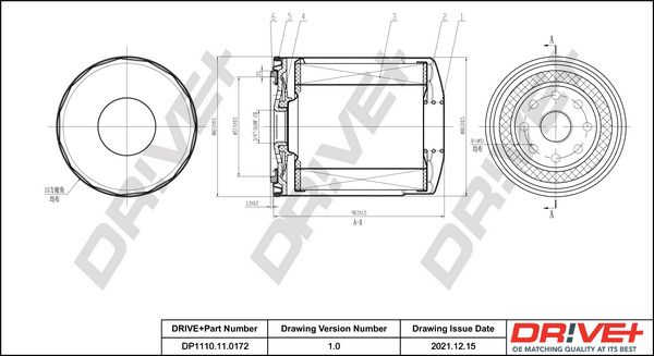 Oil Filter Dr!ve+ DP1110.11.0172