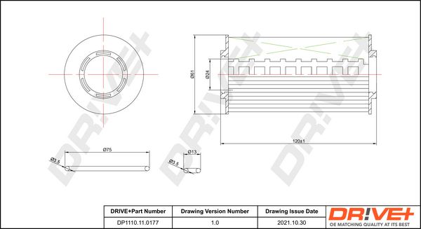 Oil Filter Dr!ve+ DP1110.11.0177