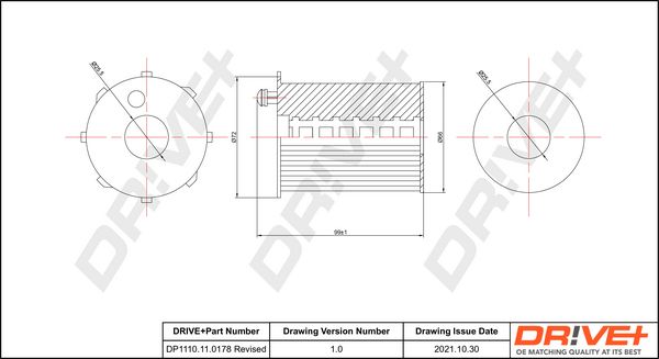 Oil Filter Dr!ve+ DP1110.11.0178