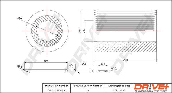 Oil Filter Dr!ve+ DP1110.11.0179