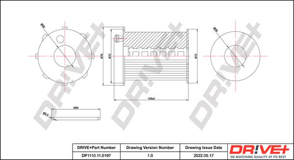 Oil Filter Dr!ve+ DP1110.11.0197