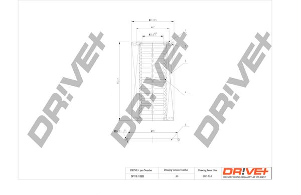Alyvos filtras Dr!ve+ DP1110.11.0202