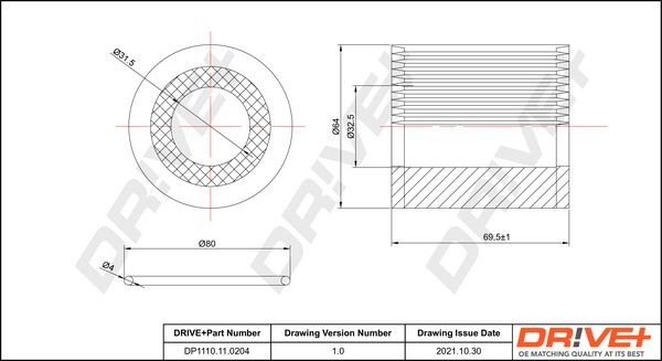 Oil Filter Dr!ve+ DP1110.11.0204