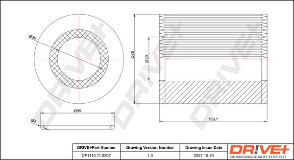 Oil Filter Dr!ve+ DP1110.11.0207