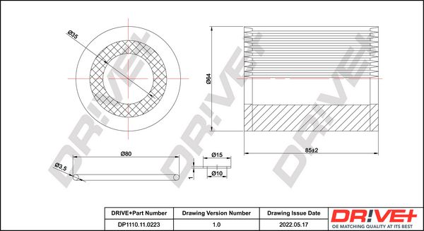 Oil Filter Dr!ve+ DP1110.11.0223