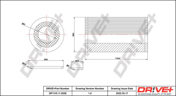 Oil Filter Dr!ve+ DP1110.11.0226